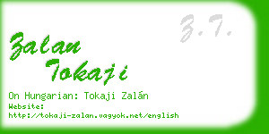 zalan tokaji business card